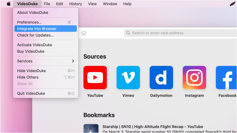 Just integrate VideoDuke into your browser and downloadf YouTube videos easily.