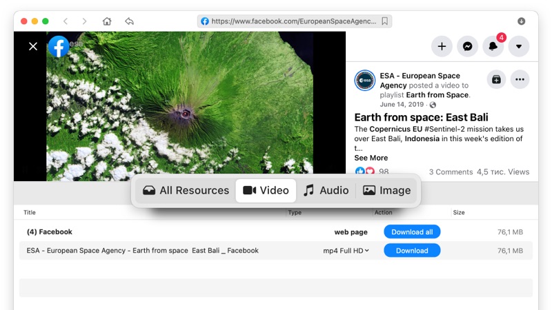 download video from facebook on mac